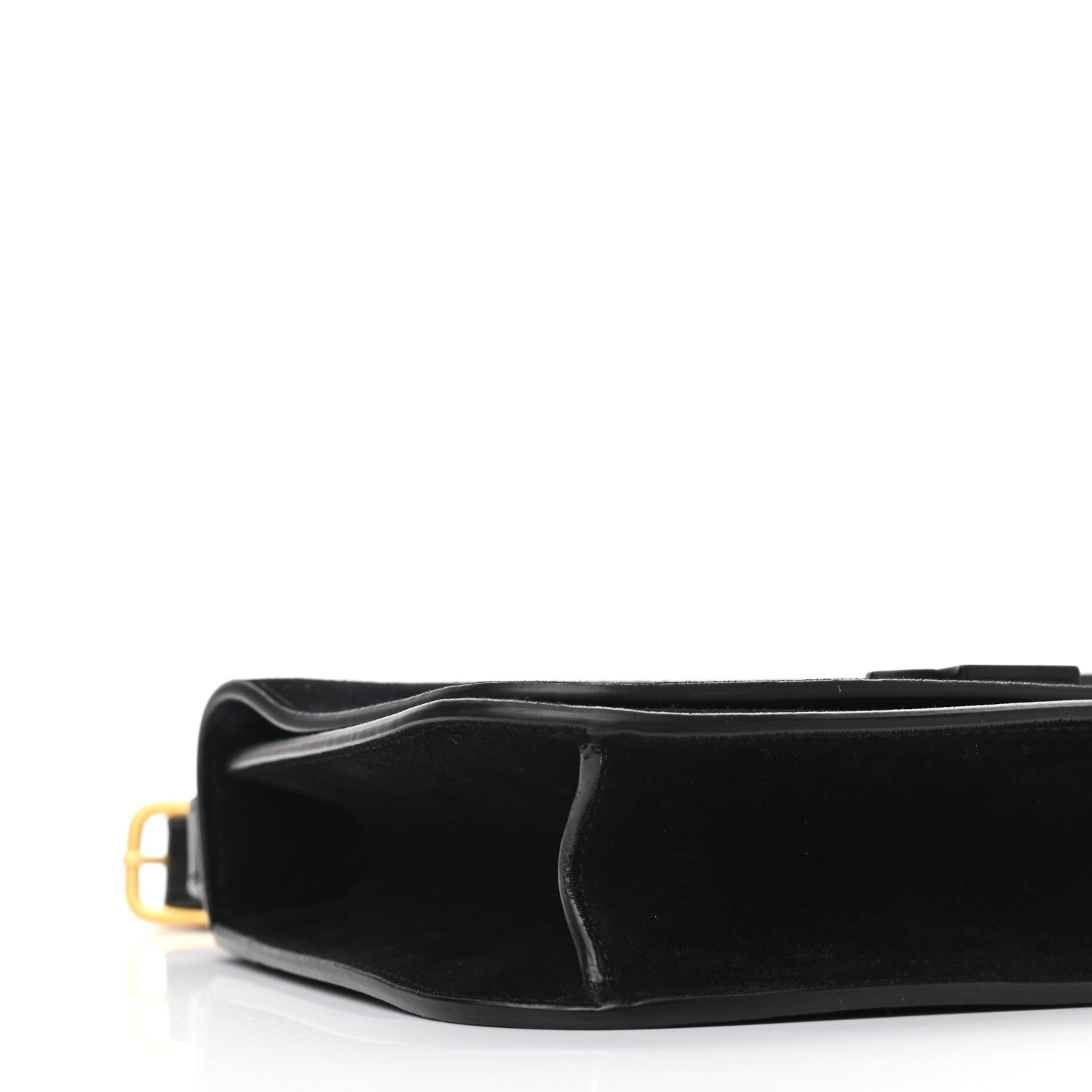 Saint Laurent Suede Small Spontini Saddle Bag Black 8 of 10