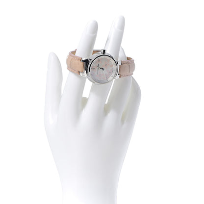 Louis Vuitton Stainless Steel Alligator Diamond Mother of Pearl 28mm Tambour Lovely Quartz Watch 2 of 9