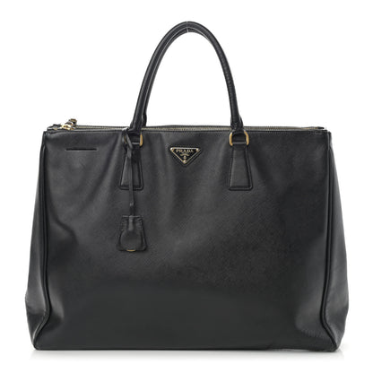 Prada Saffiano Large Galleria Double Zip Tote Black 1 of 29