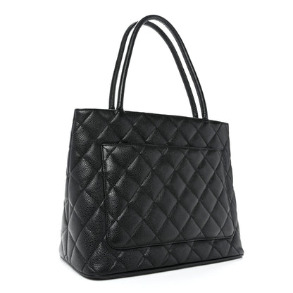Chanel Caviar Quilted Medallion Tote Black 3 of 10