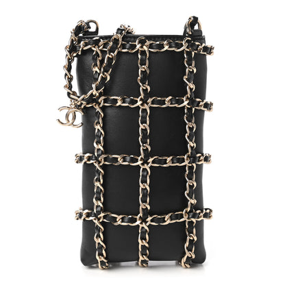 Chanel Lambskin Clutch With Chain Black 1 of 7