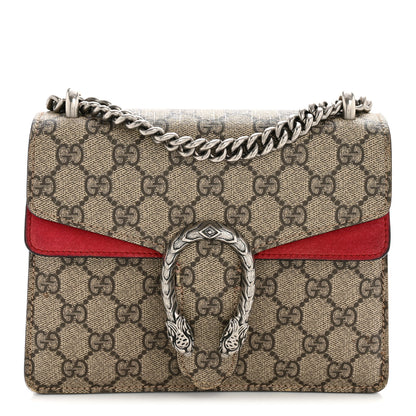 Gucci GG Supreme Monogram Mini Dionysus Shoulder Bag Hibiscus Red 1 of 12