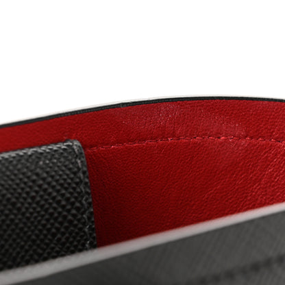 Prada Saffiano Cuir Shopping Tote Black Fuoco 15 of 17