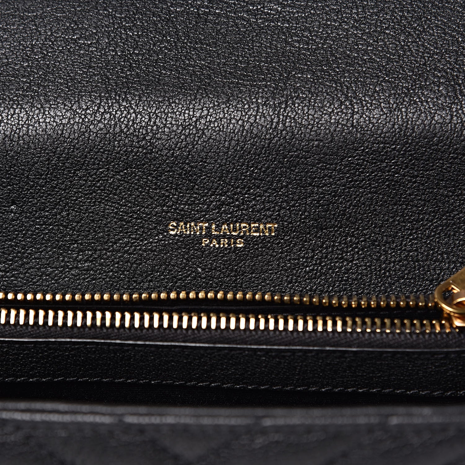 Saint Laurent Sheepskin Matelasse Chevron Monogram Medium College Bag Black 6 of 10