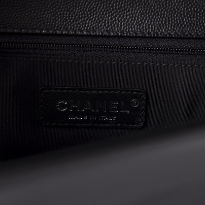 Chanel Caviar Quilted New Medium Boy Flap Black 9 of 12