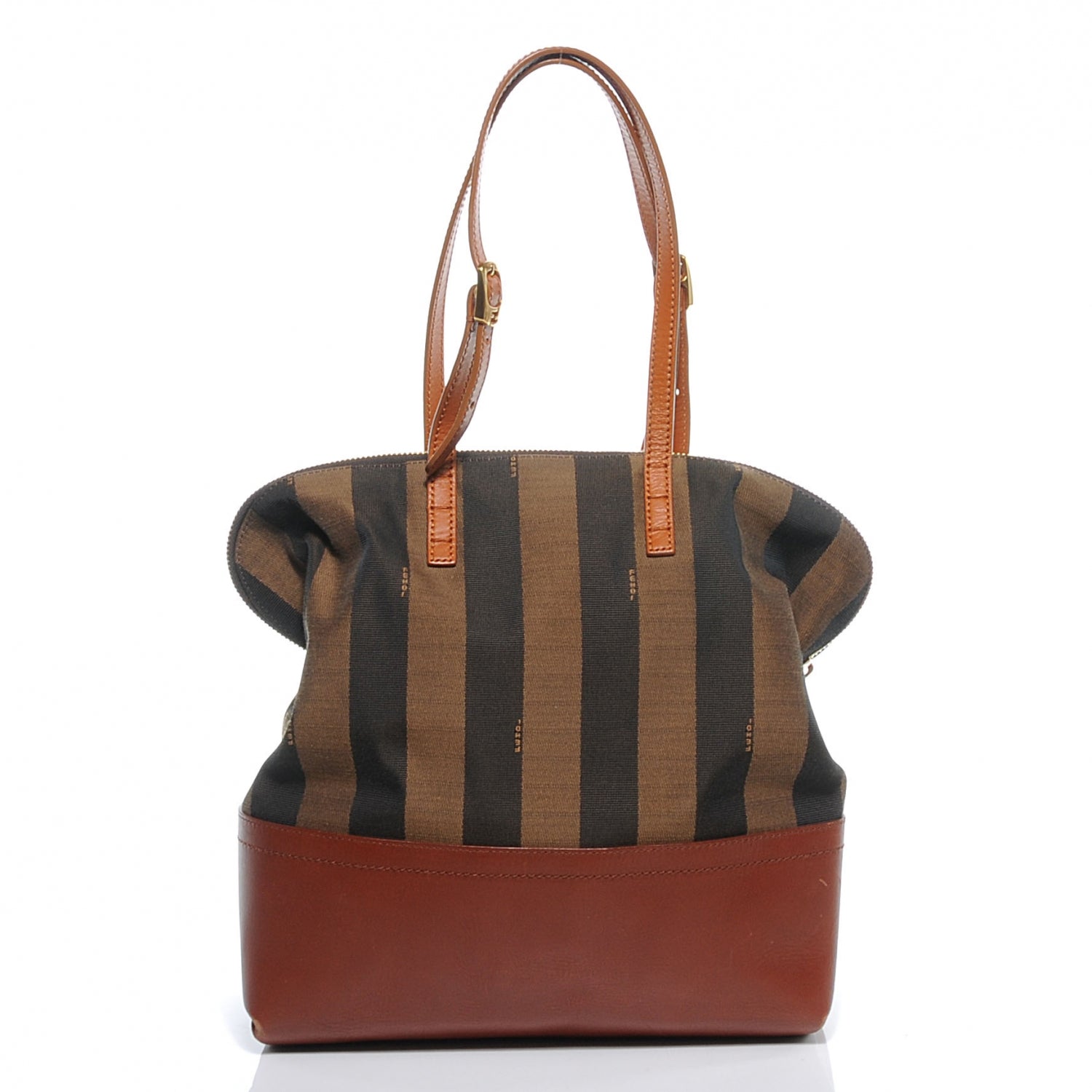 Fendi Pequin Cuoio Vegetale 2Bag Tobacco Cuoio Miele Vacchetta 4 of 9