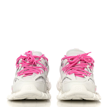 Balenciaga Mesh Rubber Bi-Color Womens Track Sneakers 35 Fluo Pink White 2 of 16