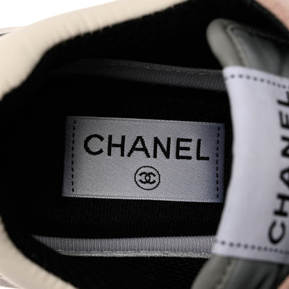 Chanel Mesh Suede Calfskin Grained Calfskin Womens CC Sneakers 39 Pink 7 of 9