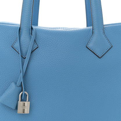 Hermes Taurillon Clemence Victoria II 35 Bleu Paradis 8 of 11