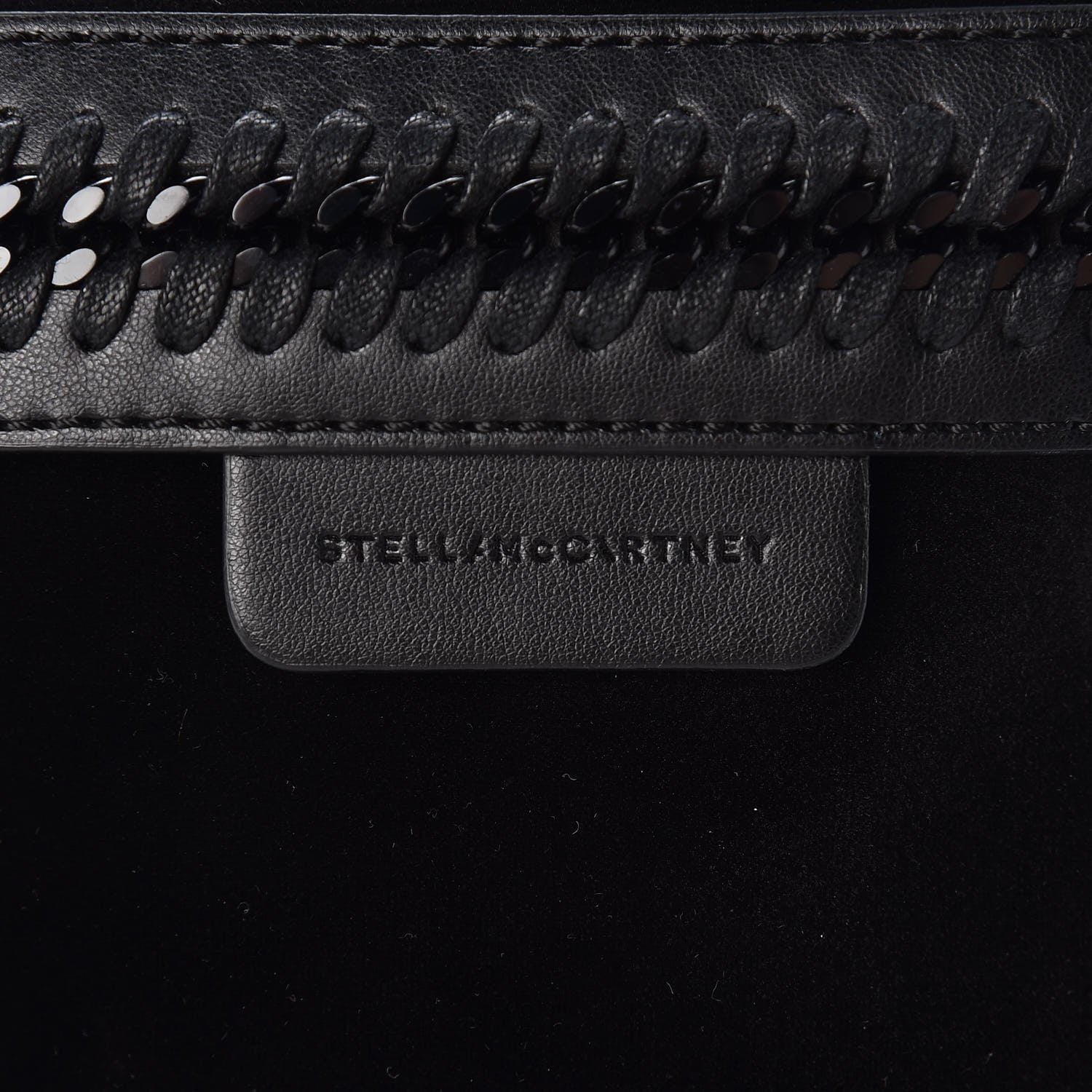 Stella McCartney Velvet Mini Falabella GO Backpack Black 6 of 9