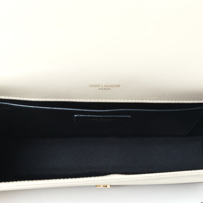 Saint Laurent Calfskin Lizard Embossed Medium Classic Monogram Kate Satchel Linen 4 of 4