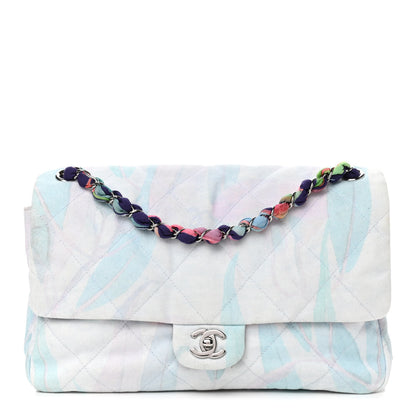 Chanel Canvas Quilted Jungle Jeans Flap White Multicolor 1 of 4