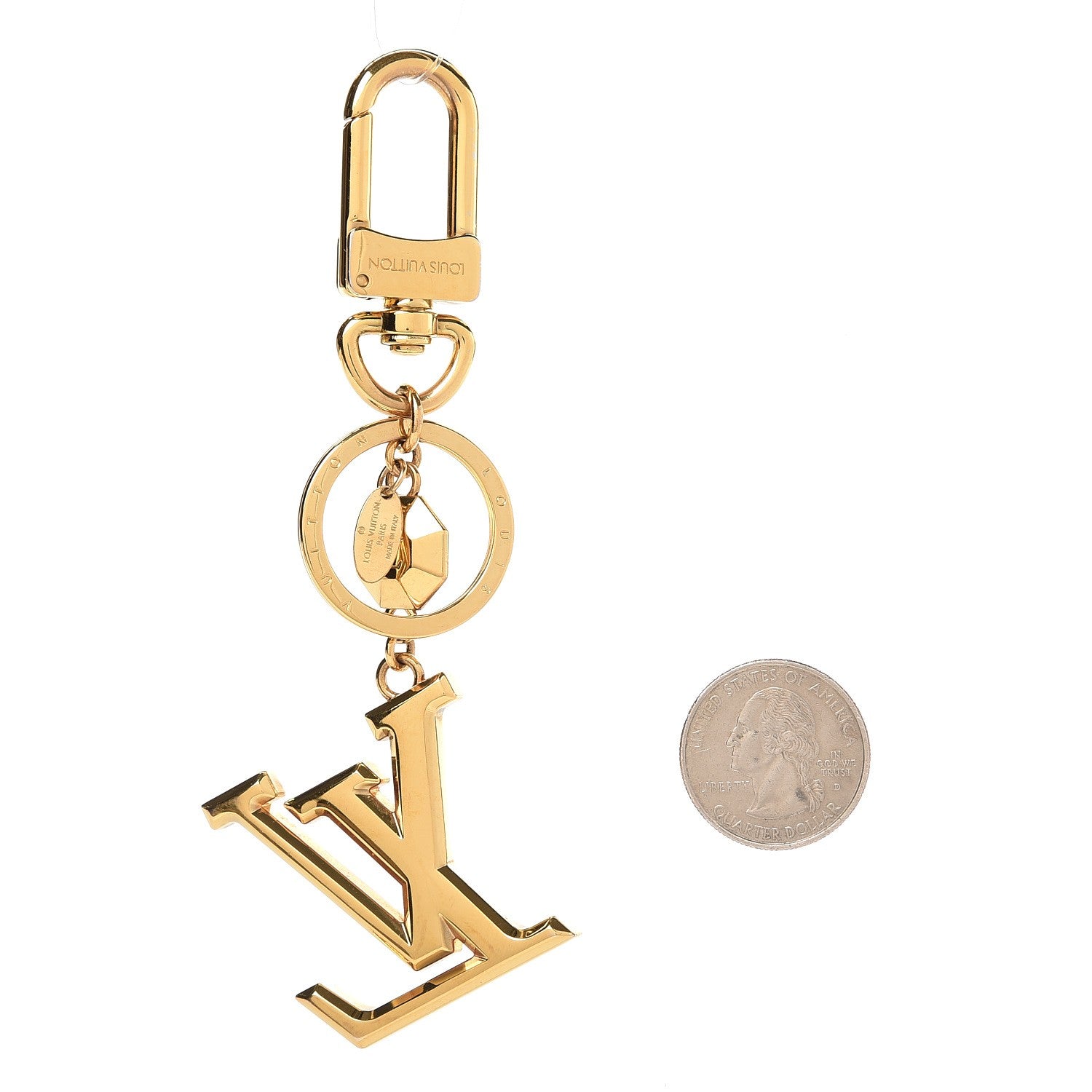 Louis Vuitton LV Facettes Key Holder Gold 2 of 3