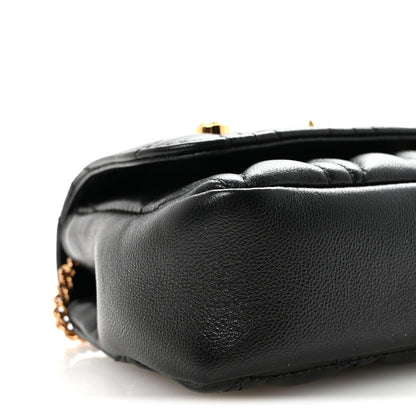 Versace Nappa Quilted Studded Virtus Evening Bag Black 8 of 9