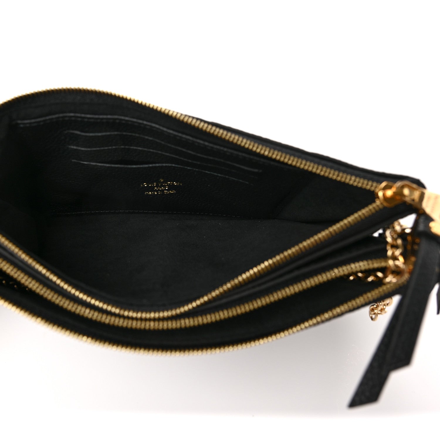 Louis Vuitton Empreinte Double Zip Pochette Black 5 of 8