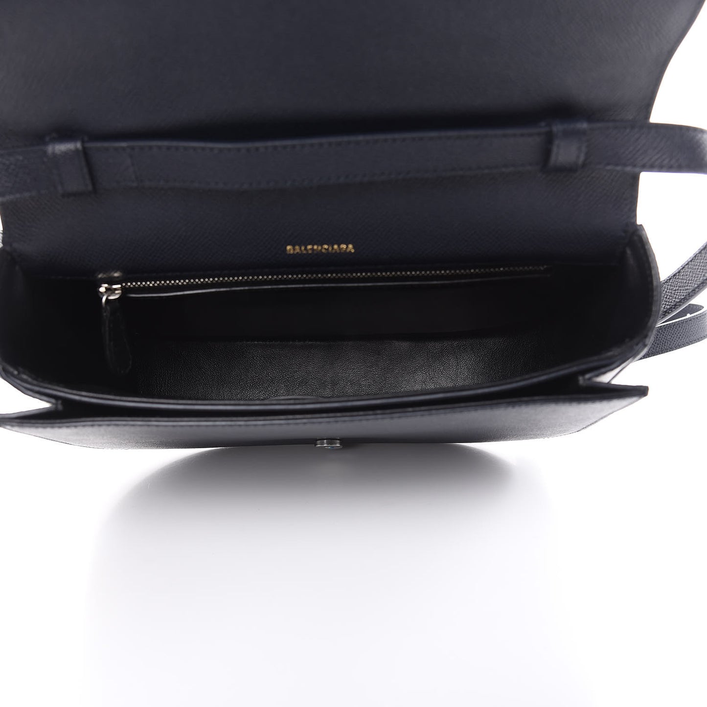 Signature Grained Calfskin Logo S Ville Day Bag Bleu Tempete Jaune