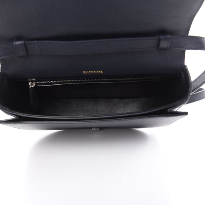 Balenciaga Signature Grained Calfskin Logo S Ville Day Bag Bleu Tempete Jaune 5 of 9