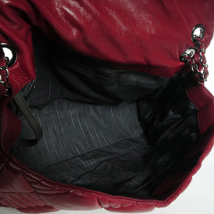 Chanel Lambskin In And Out Maxi Flap Red 5 of 7