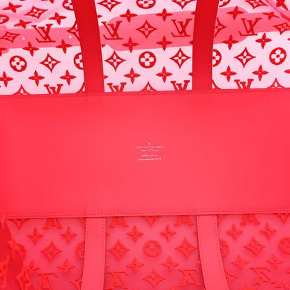 Louis Vuitton Monogram Fluo See Through Keepall Bandouliere 50 Rose 4 of 9