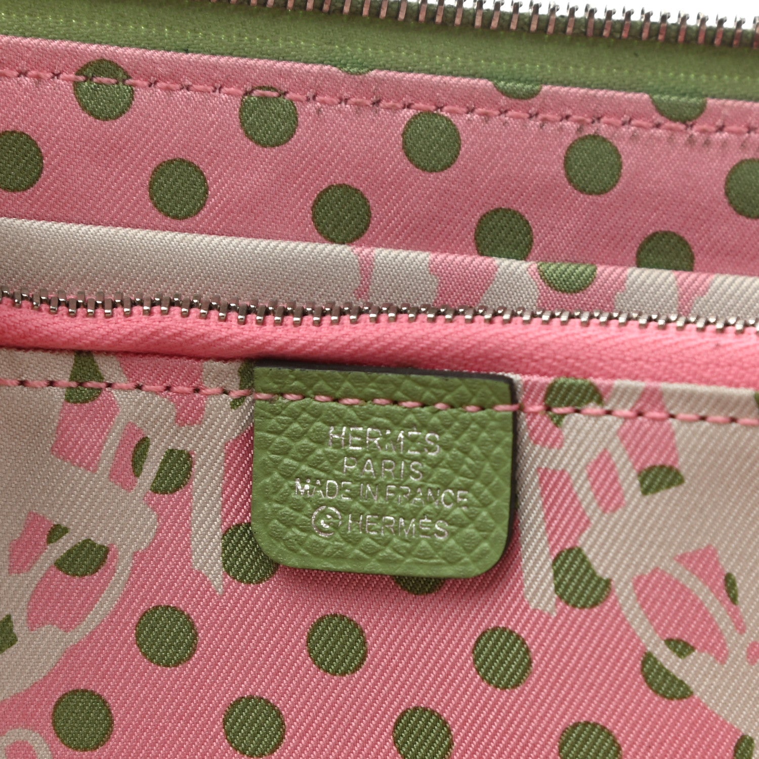 Hermes Epsom Silk'In Wallet Vert Criquet 6 of 9