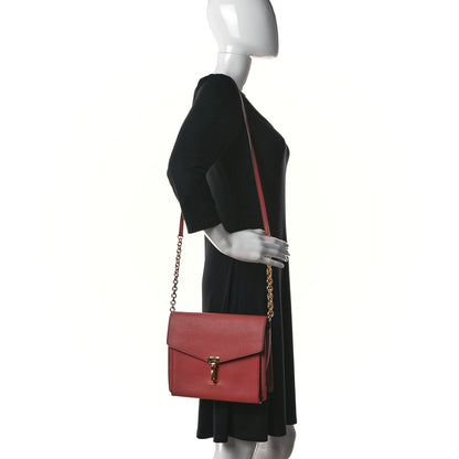 Burberry Grainy Calfskin Small Macken Crossbody Bag Cinnamon Red 2 of 11