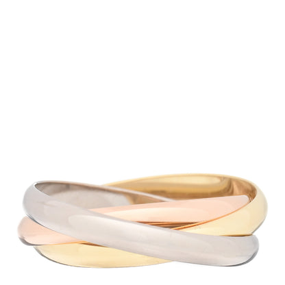 Cartier 18K Pink Yellow White Gold Small Trinity Ring 59 8.75 3 of 5