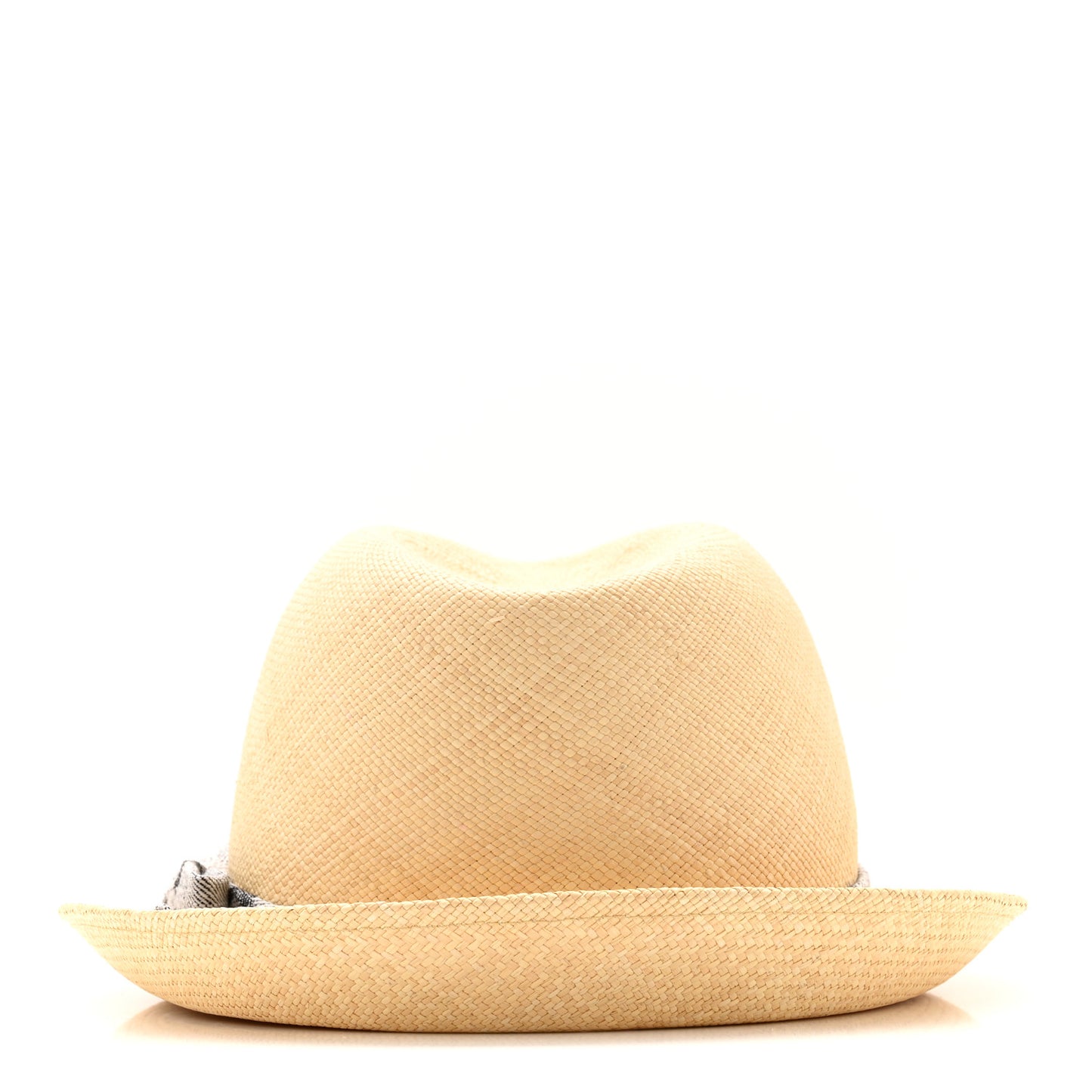 Straw CC Fedora Hat S Beige