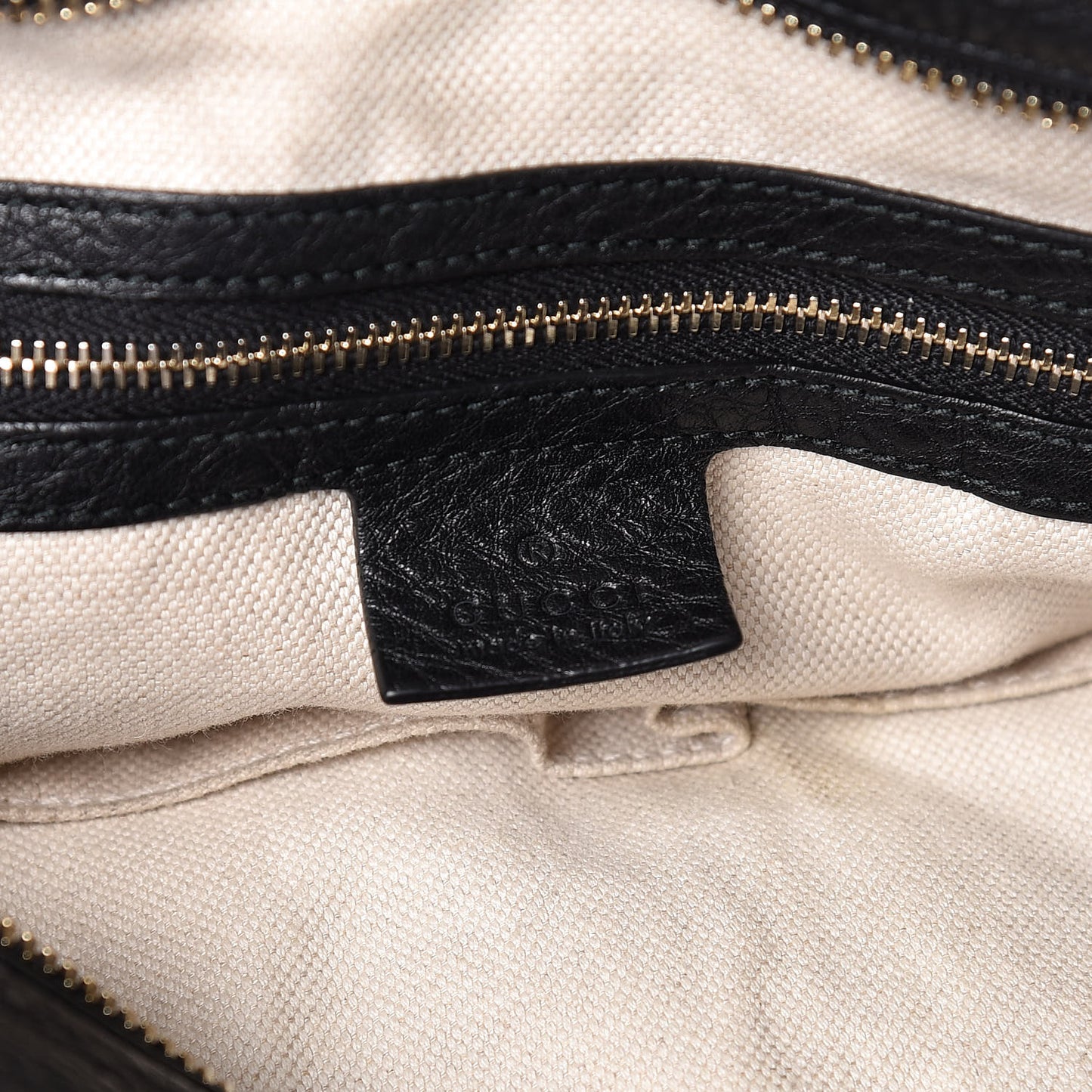 Cellarius Calfskin Medium Miss GG Top Handle Bag Black