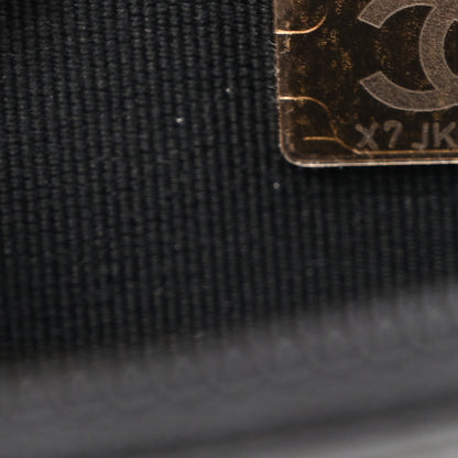 Chanel Caviar Quilted Chain Around Boy Wallet On Chain WOC Black 8 of 13