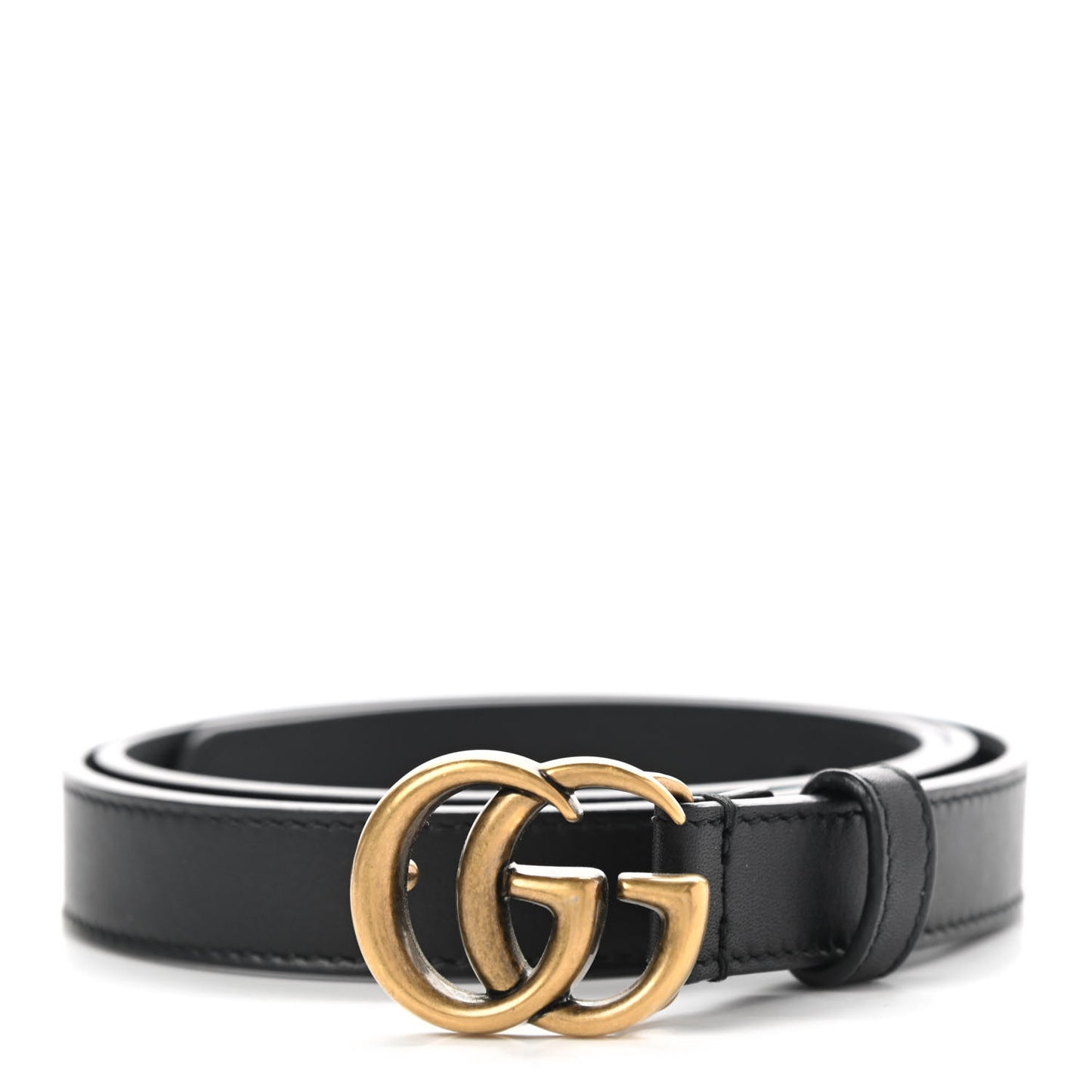 Calfskin Double G 20mm Belt 80 32 Black