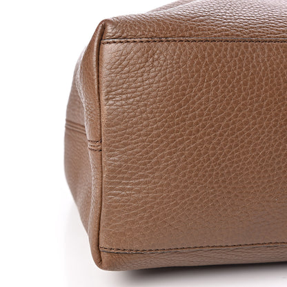 Gucci Pebbled Calfskin Medium Soho Chain Shoulder Bag Maple Brown 9 of 10