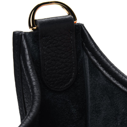 Hermes Taurillon Clemence Evelyne III PM Black 8 of 12