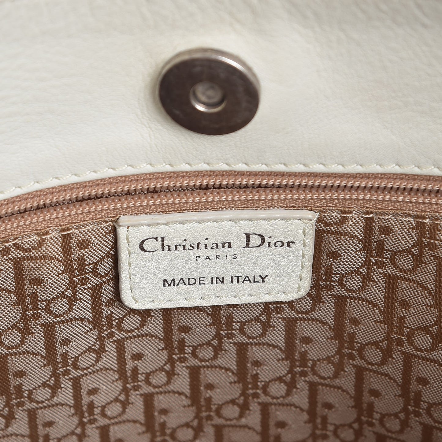 Calfskin Ethnic Hobo White