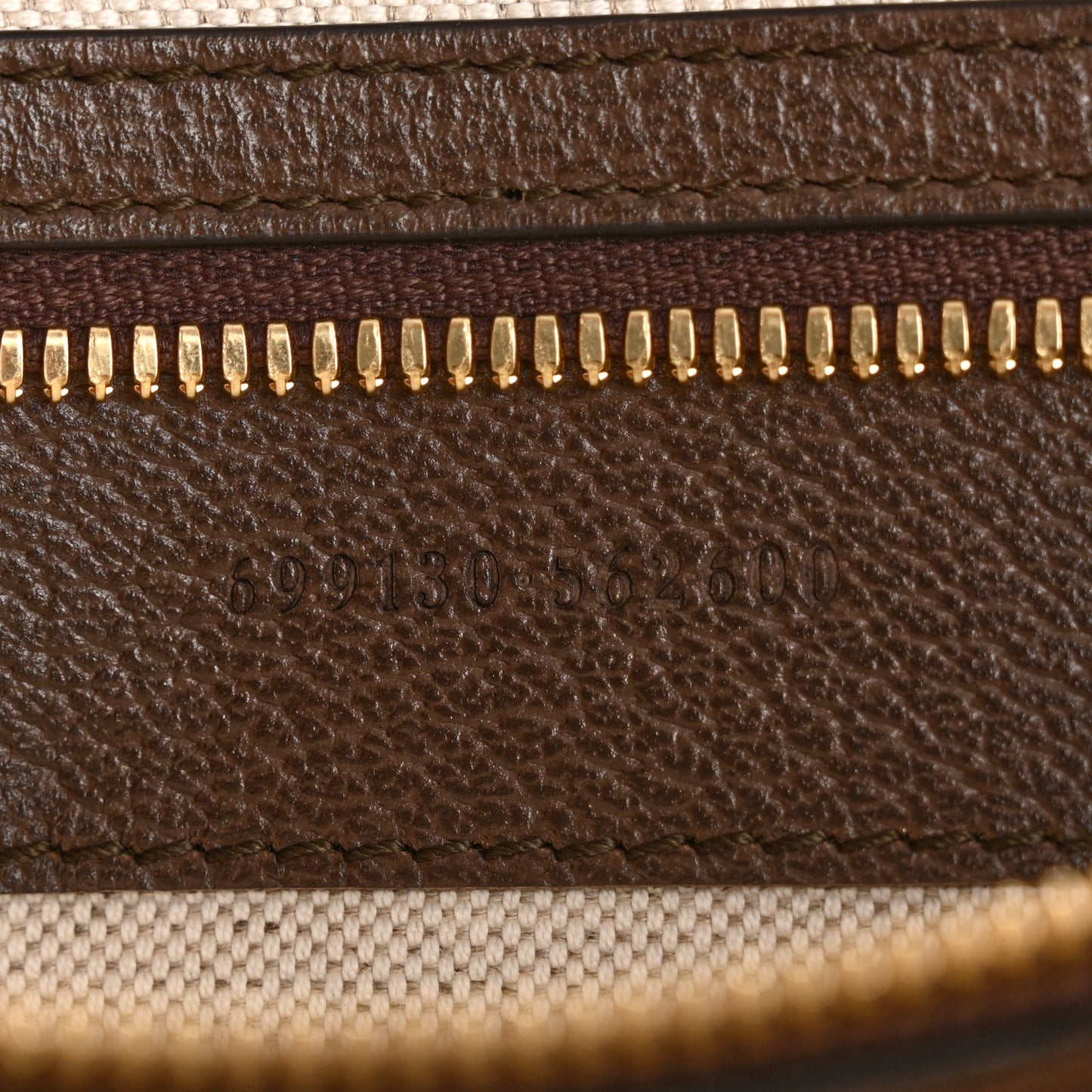 Monogram Jumbo GG Textured Dollar Calfskin Web Wristlet Messenger Bag Camel Ebony New Acero