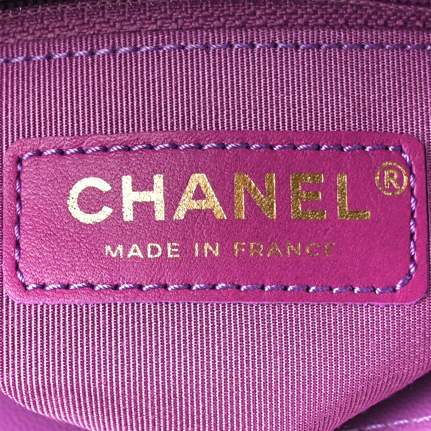 Lambskin Sleek And Chic Flap Purple