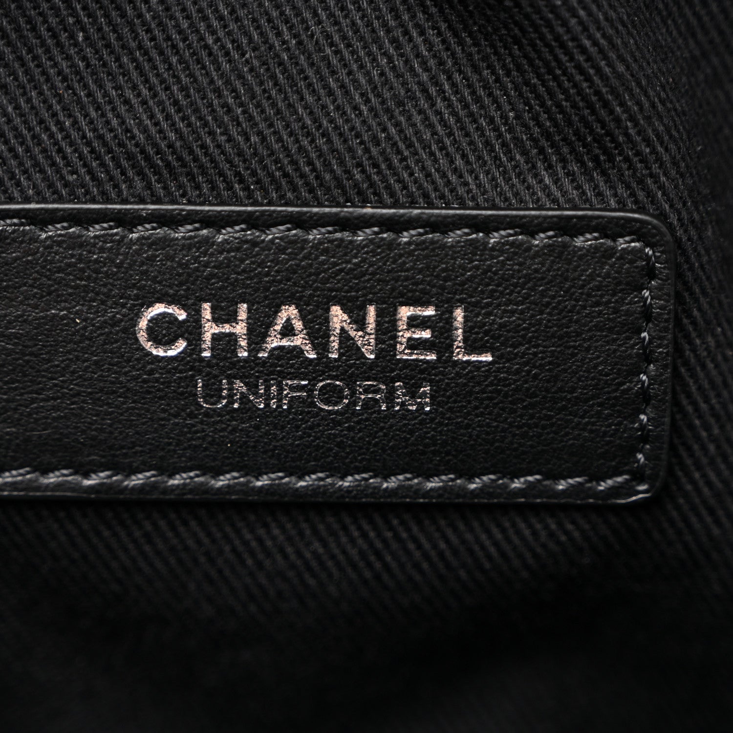 Chanel Calfskin Quilted Uniform Waist Belt Bag Black 6 of 10