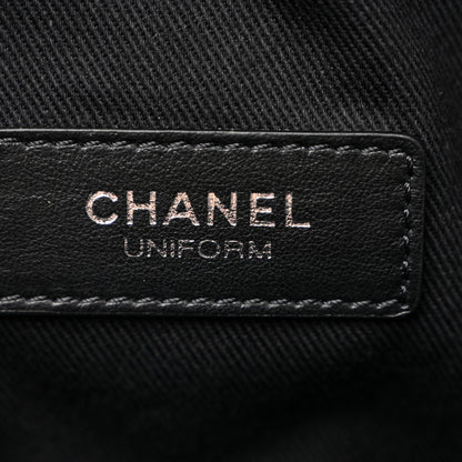 Chanel Calfskin Quilted Uniform Waist Belt Bag Black 6 of 10
