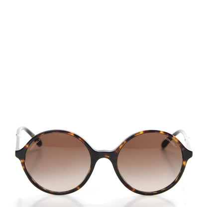 Chanel Acetate Pearl Round Sunglasses 5391 H Tortoise 2 of 8