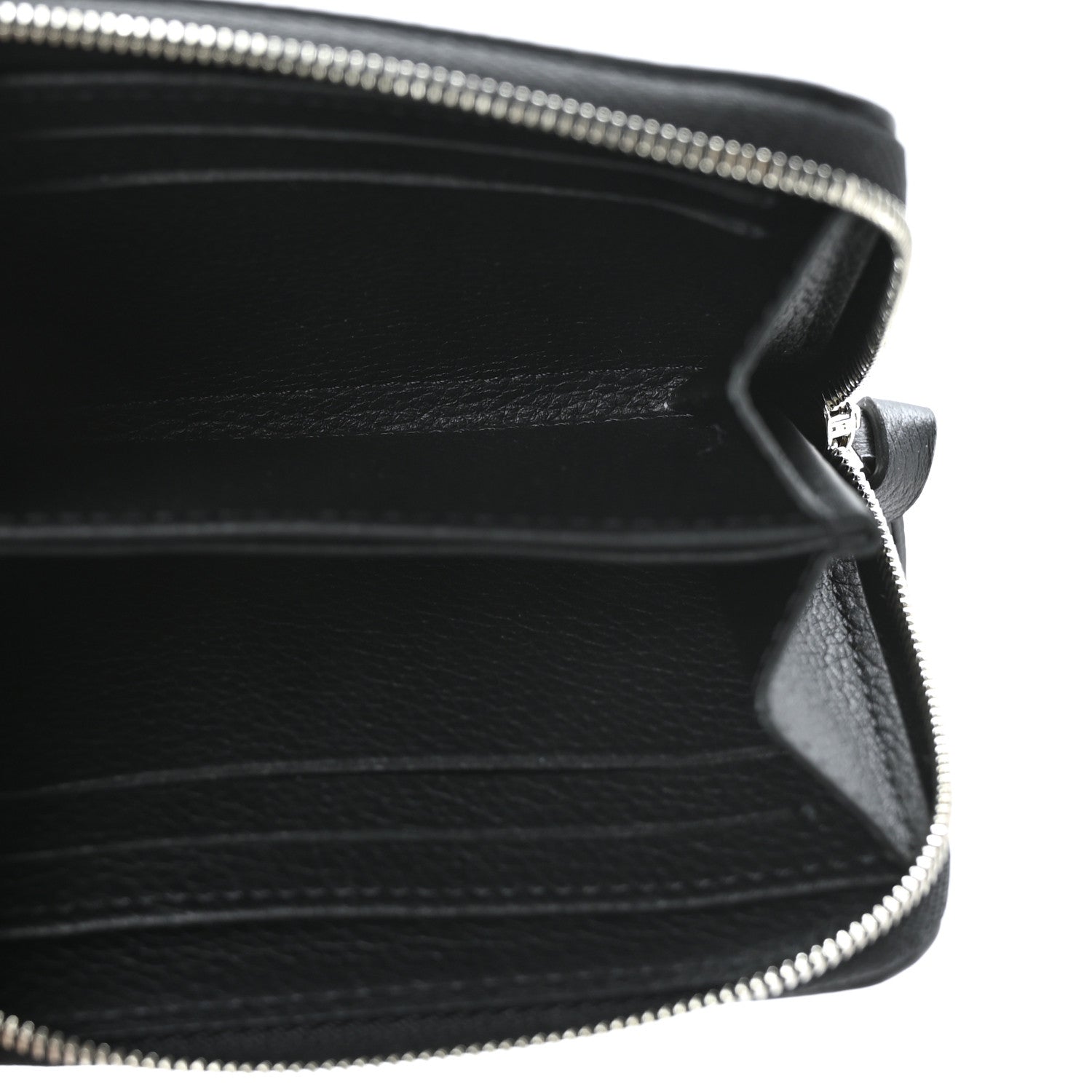 Louis Vuitton Calfskin Lockme Zippy Coin Purse Black 5 of 6