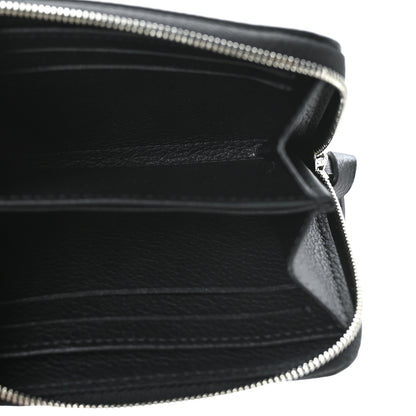 Louis Vuitton Calfskin Lockme Zippy Coin Purse Black 5 of 6