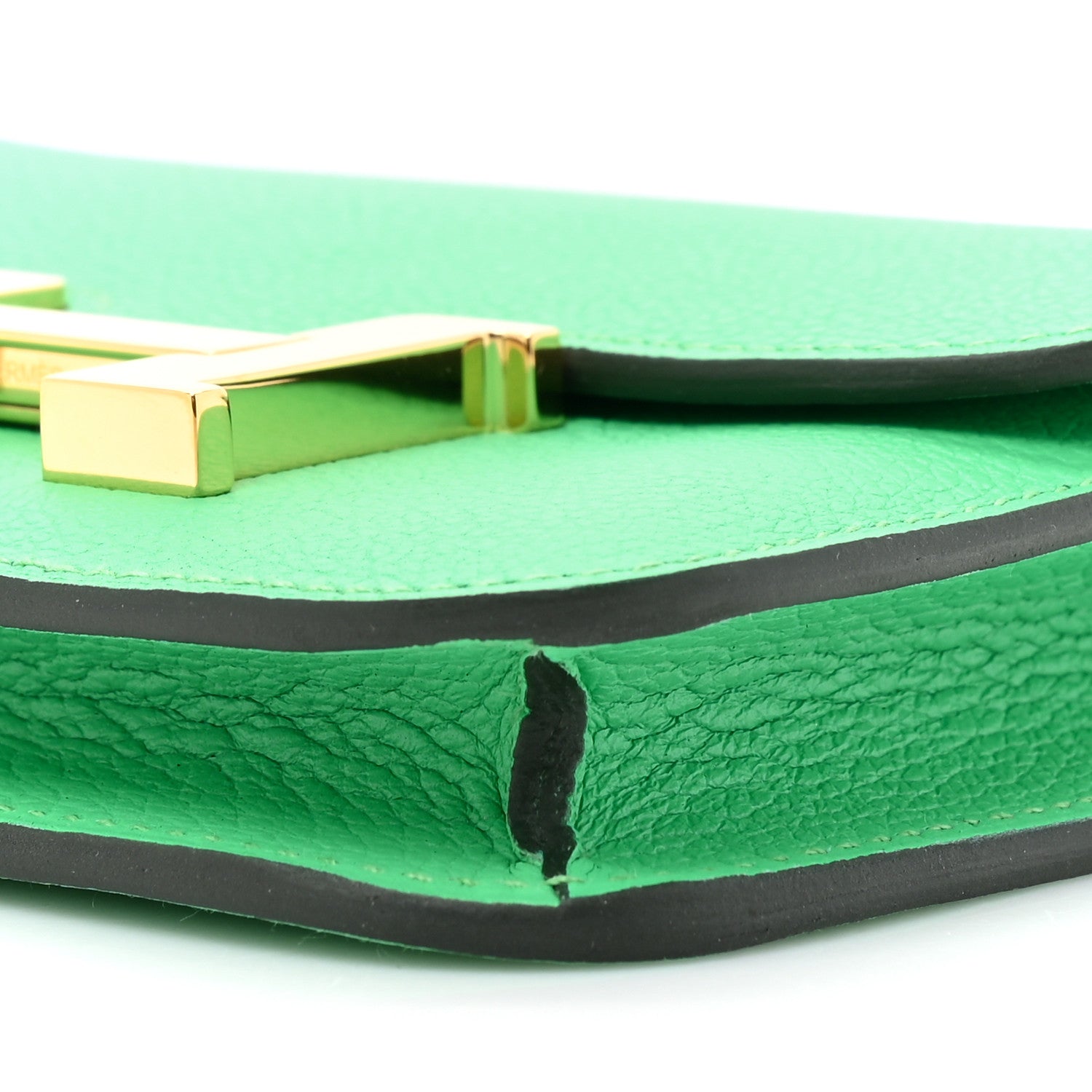 Hermes Evercolor Bi-Color Constance Slim Wallet Vert Comics Bleu Zellige 9 of 11