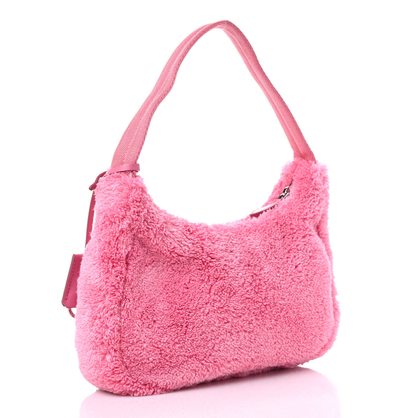 Terry Cloth Mini Re-Edition 2000 Bag Petalo Black