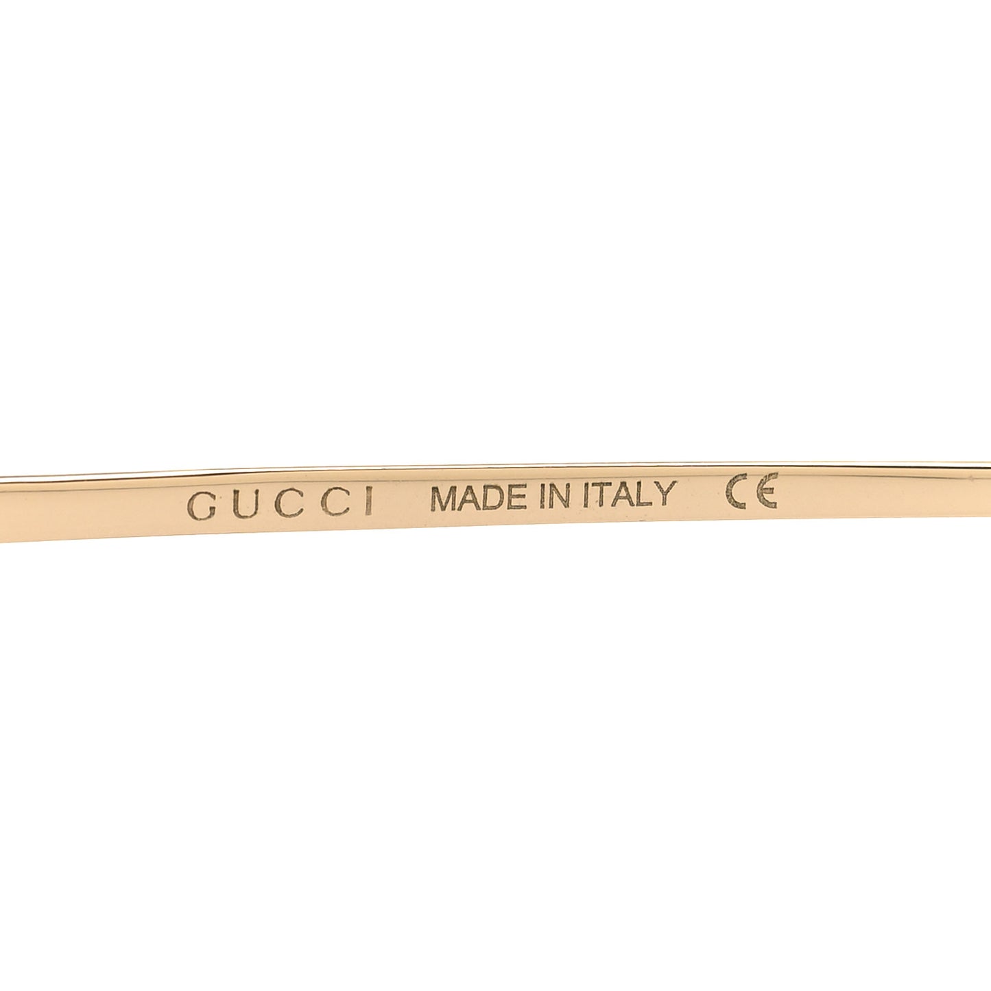 Metal Horsebit Square Frame Sunglasses GG0879S Gold