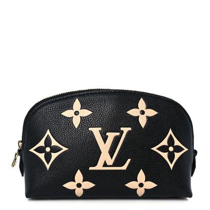 Louis Vuitton Empreinte Monogram Giant Cosmetic Pouch Black Beige 1 of 7