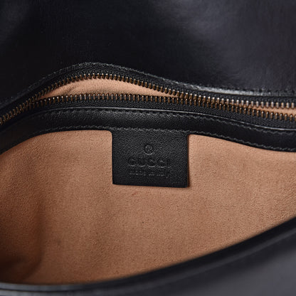 Gucci Calfskin Matelasse Small GG Marmont Shoulder Bag Black 6 of 10