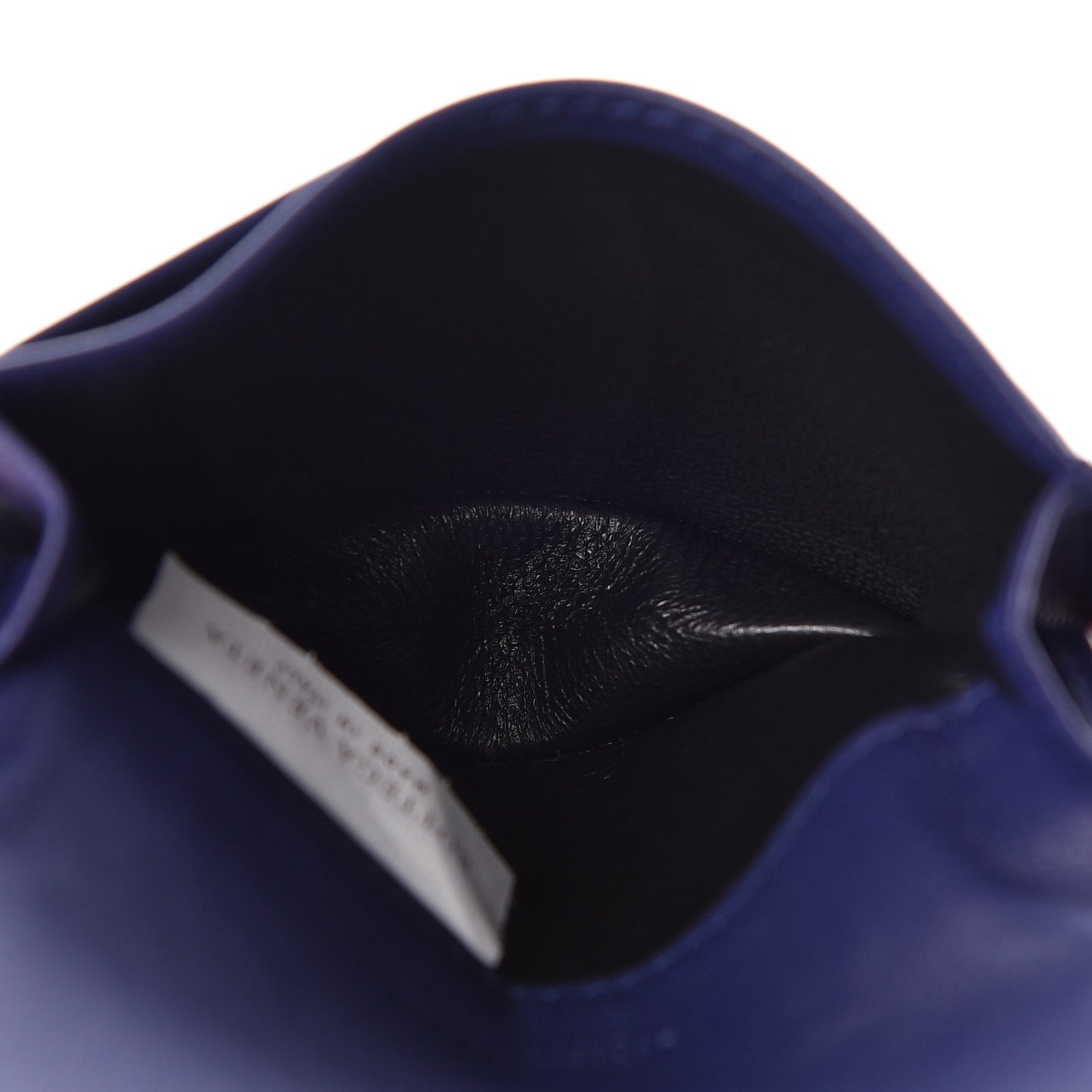 Nappa Intrecciato Ayers Intrecciato Card Case Dark Blue