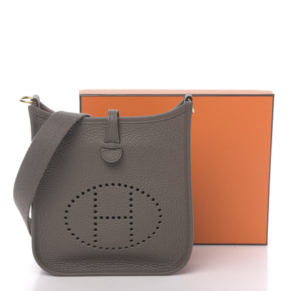 Hermes Taurillon Clemence Evelyne TPM Etain 11 of 11