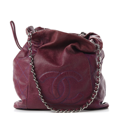 Chanel Caviar 31 Drawstring Tote Burgundy 1 of 12