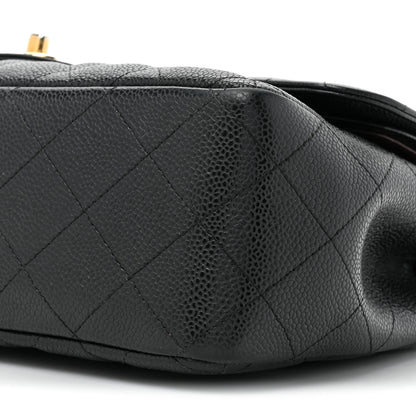 Chanel Caviar Quilted Jumbo Double Flap Black 9 of 16
