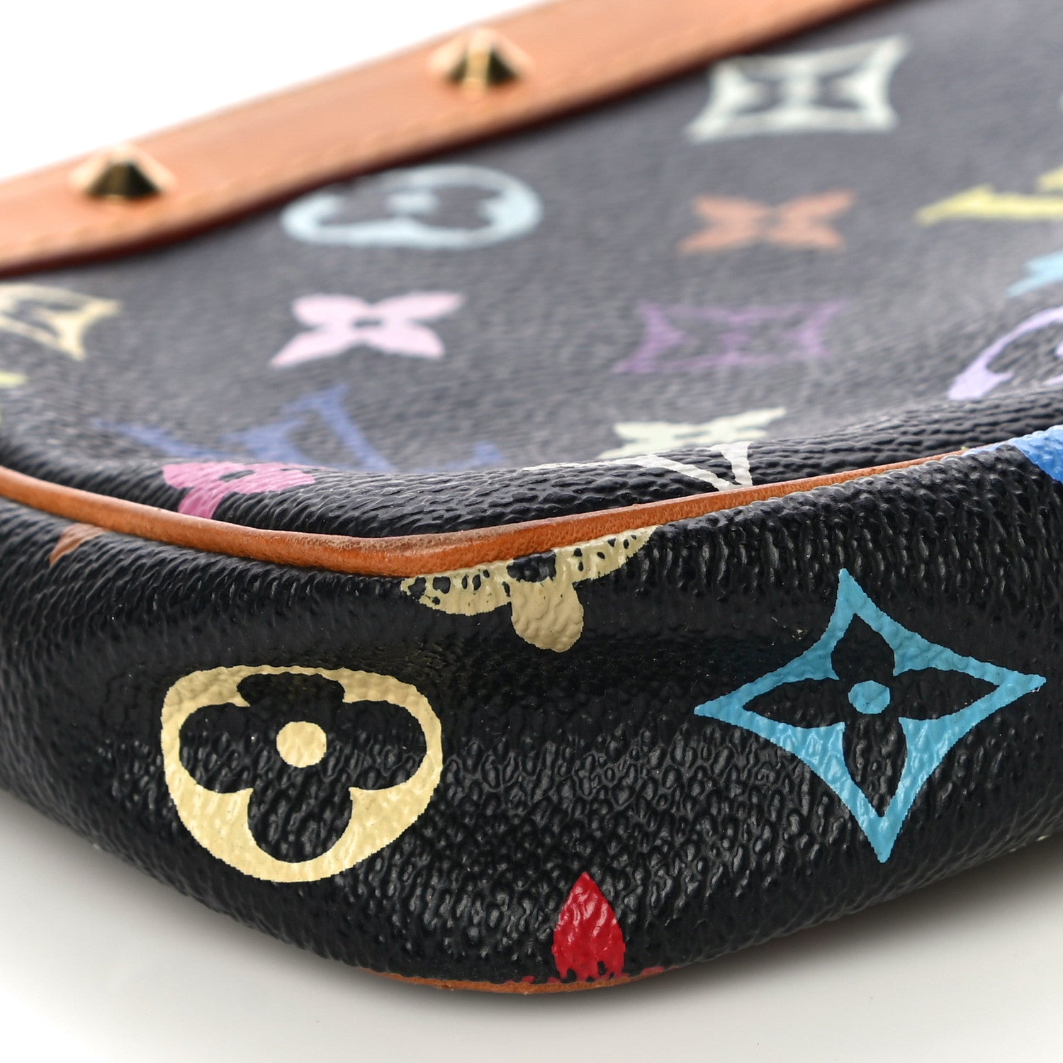 Louis Vuitton Monogram Multicolor Pochette Accessories Black 12 of 20